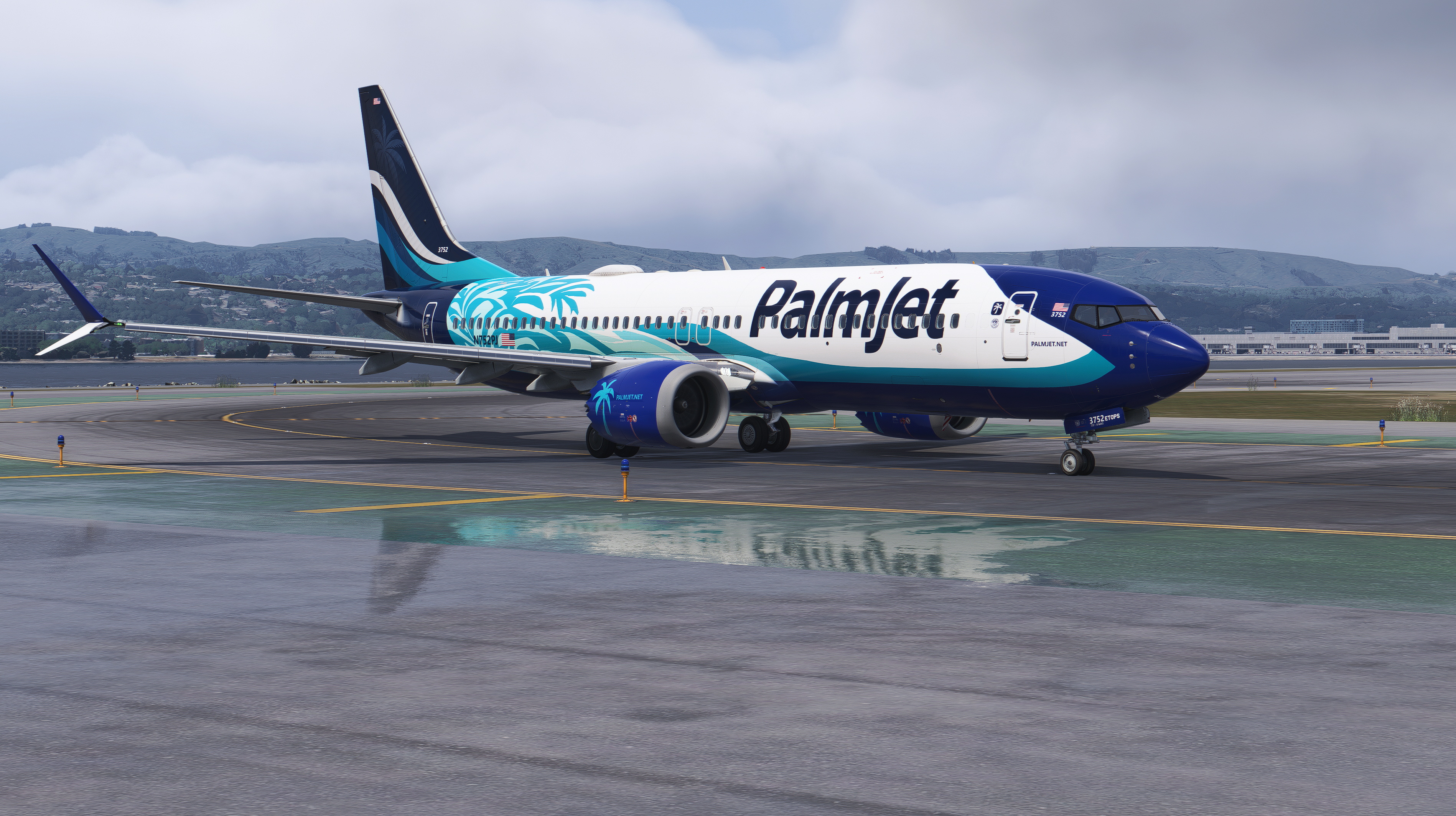 Boeing 737 MAX 8 ("Tropic Blue")