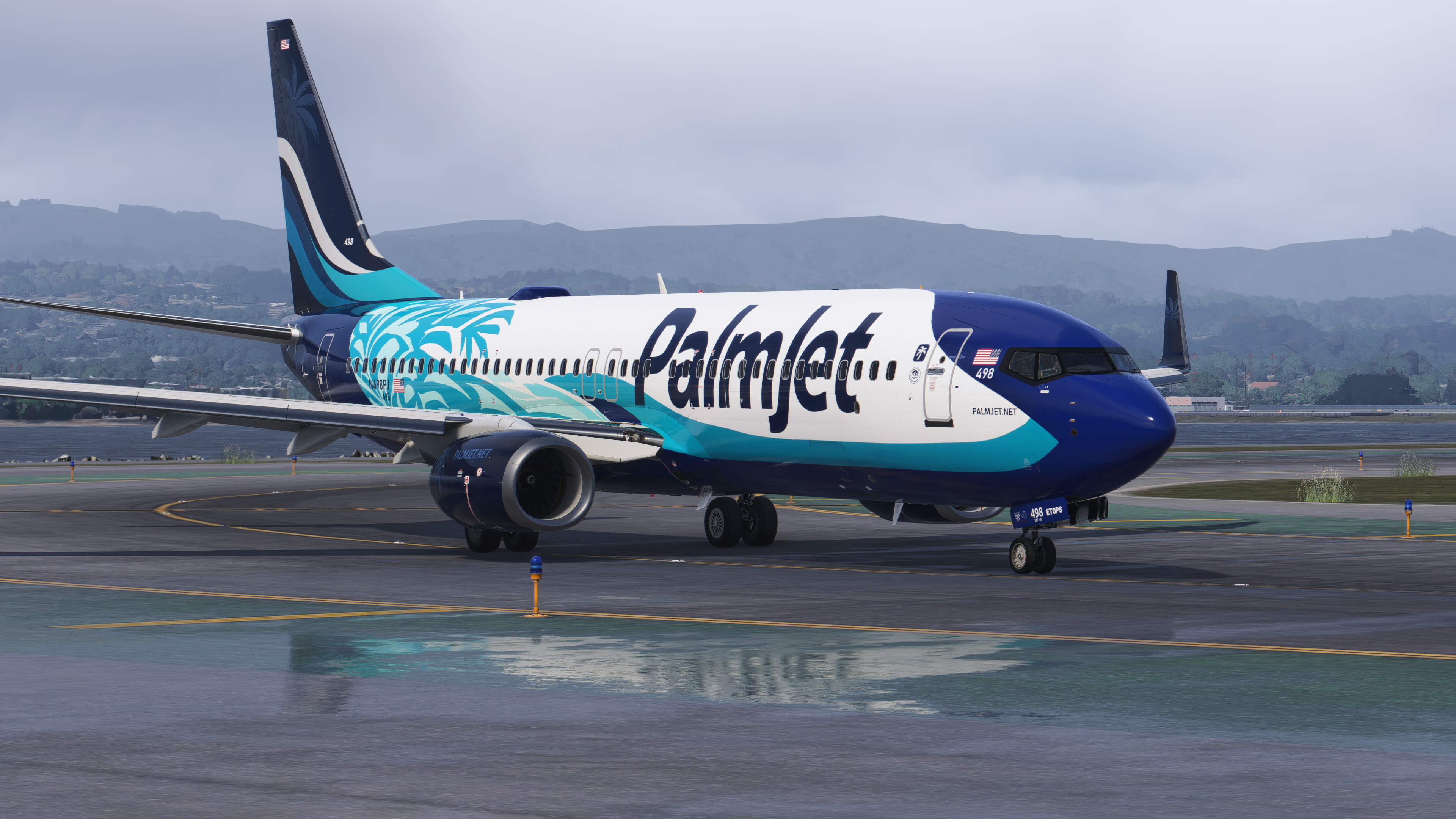 Boeing 737-800 ("Tropic Blue")