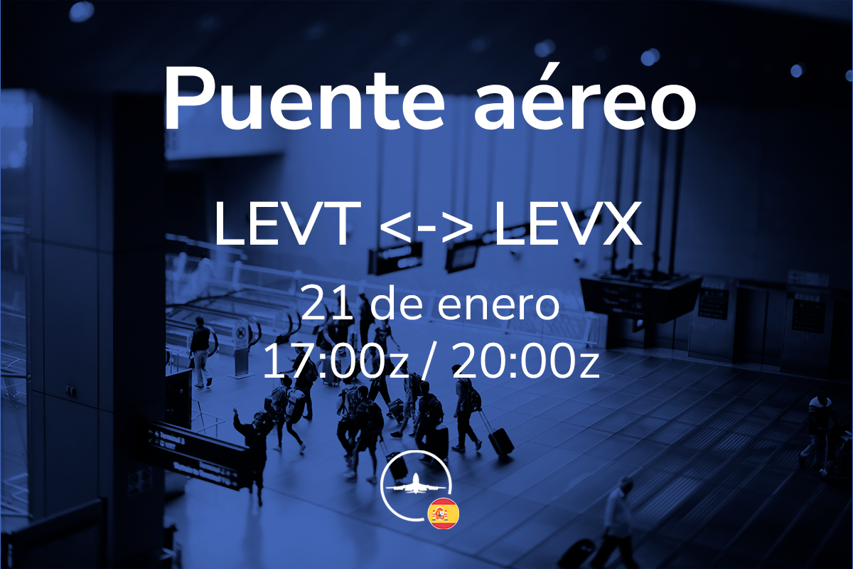 Puente aéreo LEVT <-> LEVX