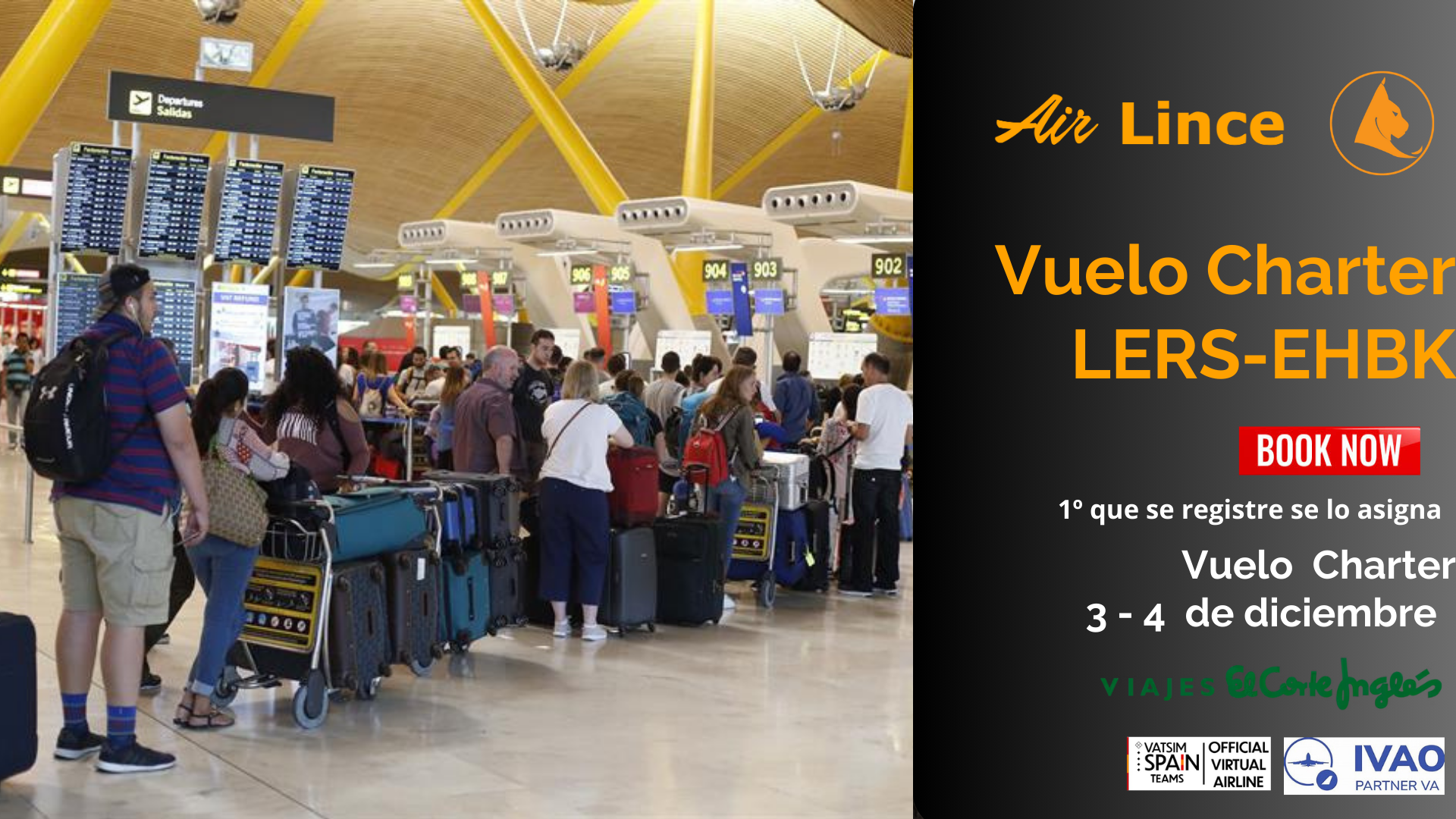 Vuelo Charter EHBK