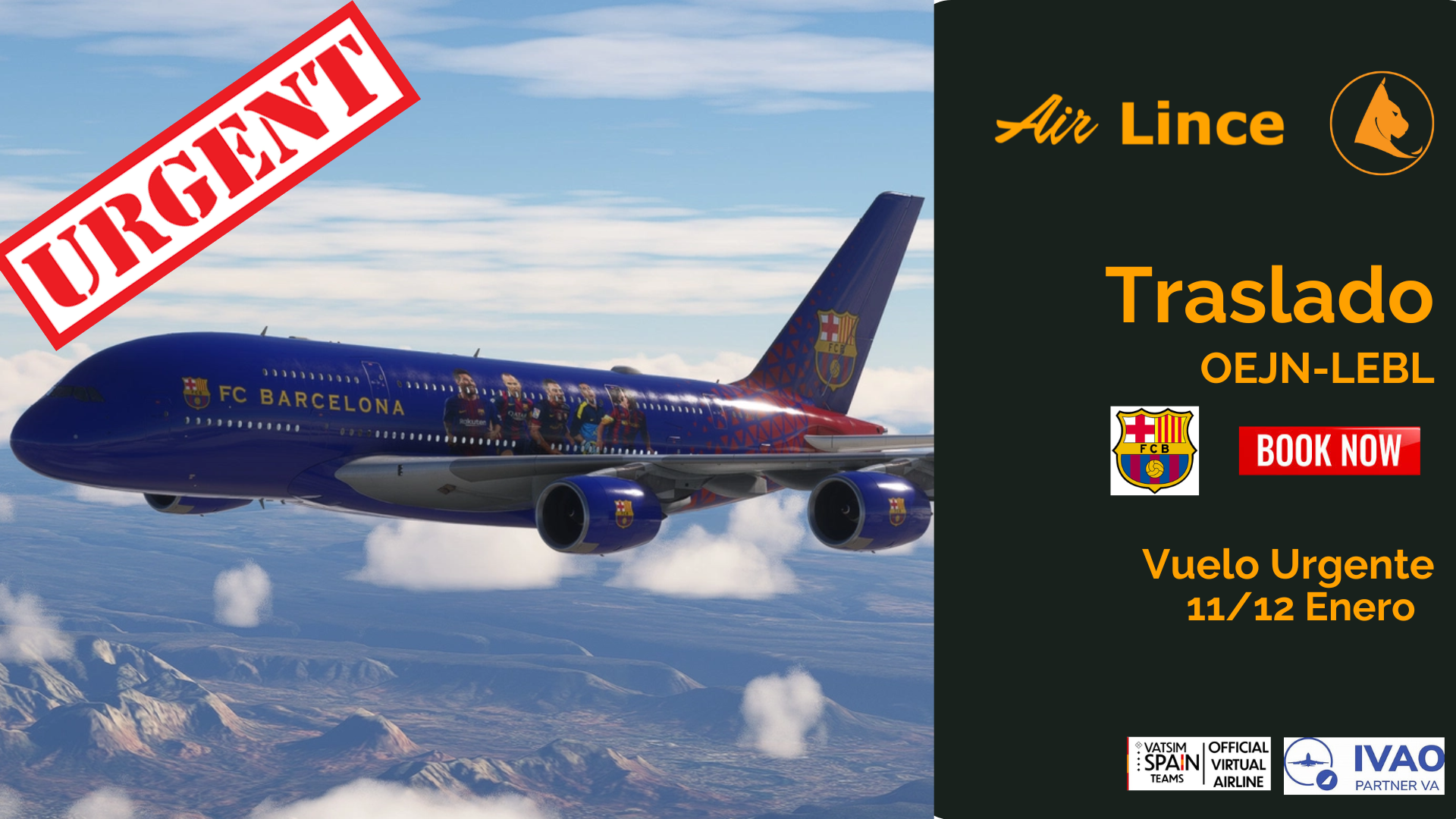 Vuelo Urgente Barcelona